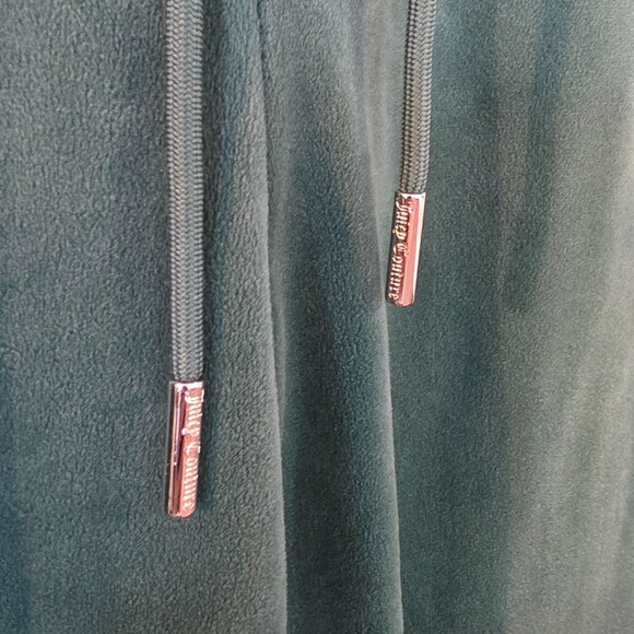 JUICY COUTURE Sleeveless Velour Jumpsuit Jade Green Small Casual Loungewear - Picture 8 of 10